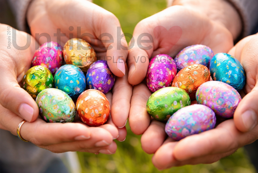 Oeufs de paques chasses aux oeufs adultes