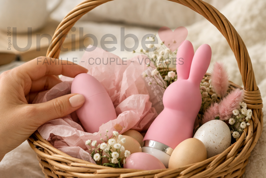 Panier de paques avec cadeaux pour adultes